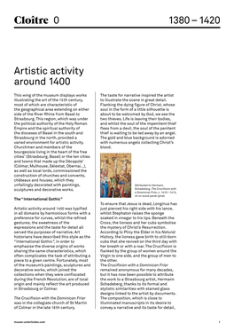 Artistic Activity Around 1400