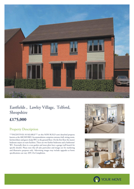 Eastfields , Lawley Village, Telford, Shropshire £175,000