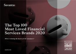 The Top 100 Most Loved Financial Services Brands 2020