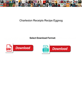 Charleston Receipts Recipe Eggnog