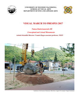 Visual March to Prespes 2017
