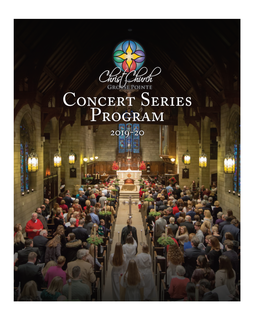 Concert Series Program 2019-20