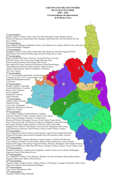 2024 Circonscriptions Du Département De La Haute-Corse