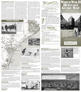 World War II Heritage Guide Map Rented Rooms to Soldiers and War Workers, and Blackouts