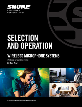 Selection and Operation of Wireless Microphone Systems (English)