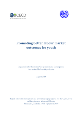 Promoting Better Labour Market Outcomes for Youth – OECD And