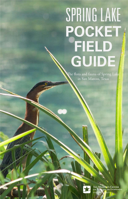 SPRING LAKE POCKET FIELD GUIDE the Flora and Fauna of Spring Lake in San Marcos, Texas