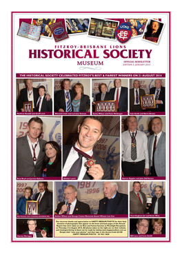 The Historical Society Celebrated Fitzroy's Best