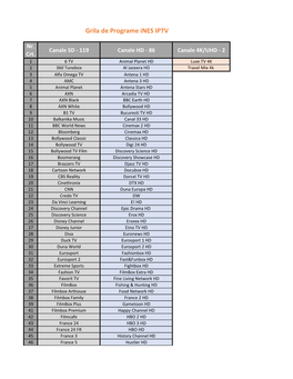 Grila De Programe Ines IPTV