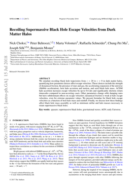 Recoiling Supermassive Black Hole Escape Velocities from Dark Matter Halos