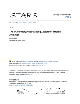 Two's Accompany: Understanding Acceptance Through Animation