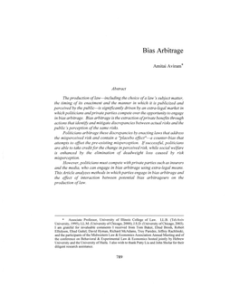 Bias Arbitrage