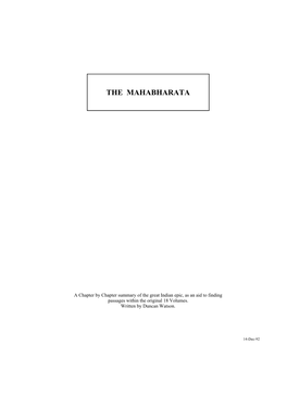 The Mahabharata