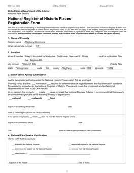 National Register of Historic Places Registration Form