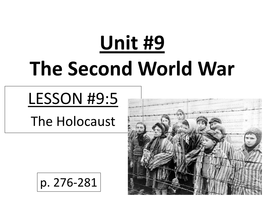 LESSON #9:5 the Holocaust