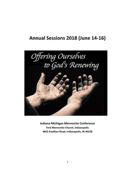 Annual Sessions 2018 (June 14-16)