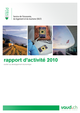 Rapport D'activité 2010