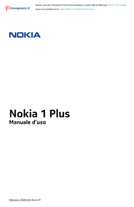 Nokia 1 Plus Manuale D'uso Pdfdisplaydoctitle=True Pdflang=It-IT