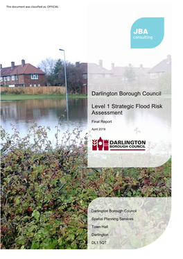 Darlington Borough Council Level 1 Strategic Flood Risk Assessment Final Report April 2019