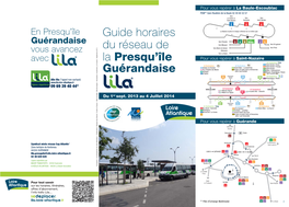 Guide Horaires Du Réseau De La Presqu'île Guérandaise