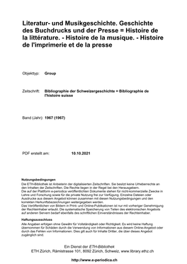 Histoire De L'imprimerie Et De La Presse