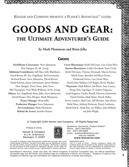 Goods and Gear
