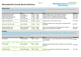 Worcestershire County Service Directory