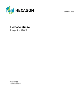 Image Scout 2020 Release Guide