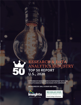 Research & Data Analytics Industry