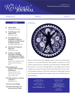 October 2012 Volume 7 Issue 10