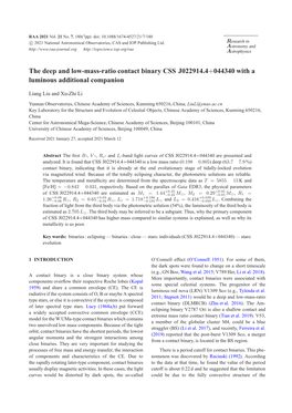 The Deep and Low-Mass-Ratio Contact Binary CSS J022914.4+044340 with a Luminous Additional Companion