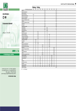 Linienfahrplan Schulverkehr Eiterfeld Montag