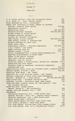 Minutes of the Trustees of the Internal Improvement Trust Fund, State Of