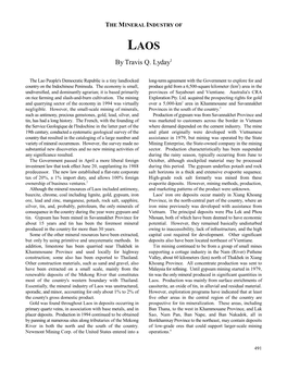 1994 Was Virtually Over a 5,000-Km2 Area in Khammouane and Savannakhet Negligible