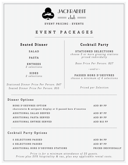 Event Packages