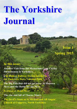 The Yorkshire Journal Issue 1 Spring 2015 Above: Oakwell Hall, West Yorkshire