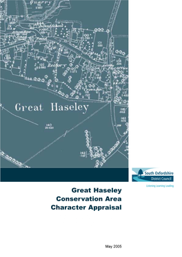 Heading Great Haseley Conservation Area Character Appraisal