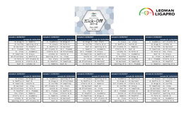 Calendário Liga Orangina