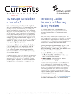 My Manager Overruled Me – Now What? Introducing Liability Insurance For