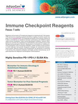 Immune Checkpoint Reagents Brochure