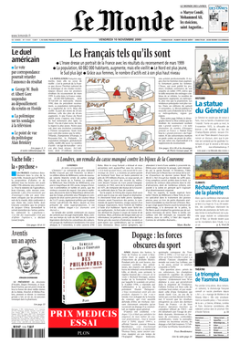 LE MONDE/PAGES<UNE>