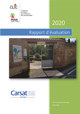 Rapport D'évaluation