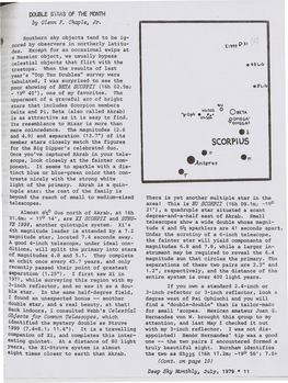 Scorpius for the Big Dipper's Celebrated Duo