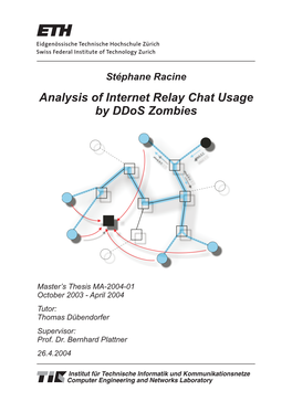 Analysis of Internet Relay Chat Usage by Ddos Zombies