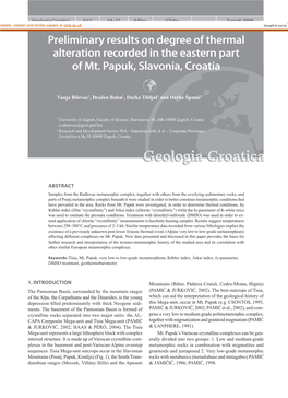 Geologia Croatica 62/1 63–72 6 Figs
