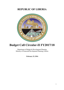 Budget Call Circular-II FY2017/18