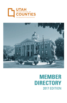 Member DIRECTORY 2017 EDITION Advertisement 2017 Membership Directory