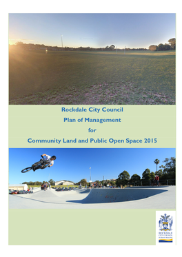 Rockdale City Council Community Land and Open Space Plan Of