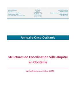 Structures De Coordination Ville-Hôpital En Occitanie