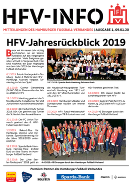 HFV-Jahresrückblick 2019 Evor Wir Im Neuen Jahr Richtig Durchstarten, Sei Ein Kleiner Brückblick Auf Das Vergangene Jahr Gestattet